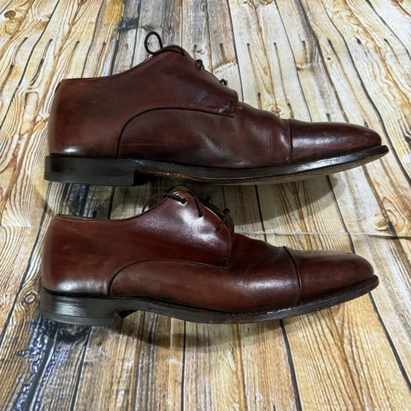 Johnston & Murphy Meade Plain Toe Leather Oxfords Mens Size 9.5 - Picture 3 of 5